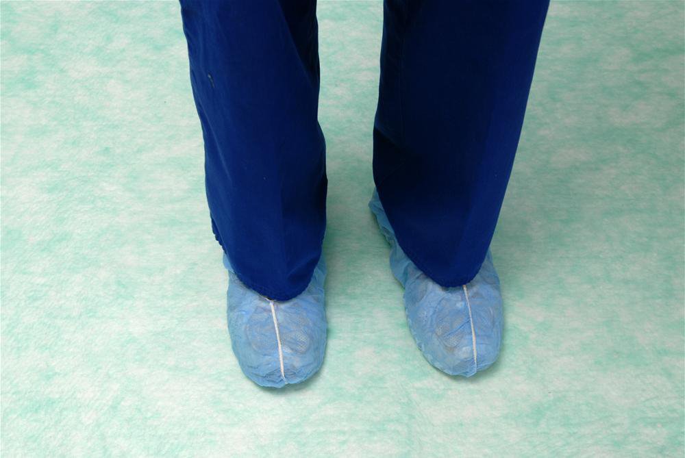 Absorbent Floor Mat SurgiSafe Standard 28 X 40 Inch Green