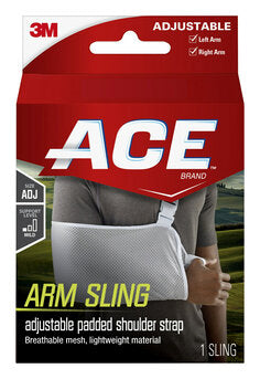 Arm Sling with Padded Strap 3M Ace Buckle Closure / Adjustable Strap One Size Fits Most,Packaging Type- Box