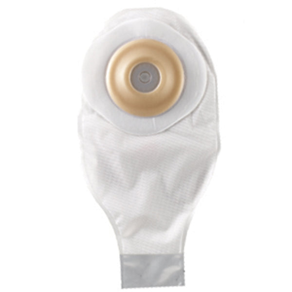 Colostomy Pouch ActiveLife One Piece System 12 Inch Length Flat, Pre Cut 1 1/4 Inch Stoma Drainable