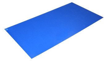 Adhesive Floor Mat Poly Tack 36 X 45 Inch Blue Polyethylene Film