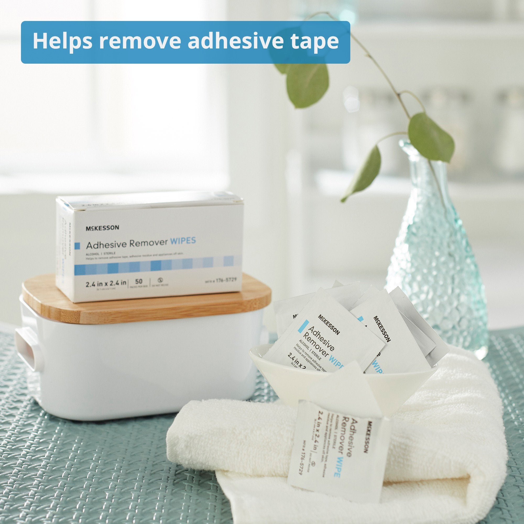 adhesive remover mckesson wipe 50 per box packaging type box