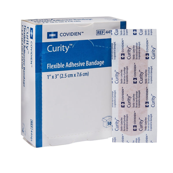 Adhesive Strip Curity 1 X 3 Inch Fabric Rectangle Tan Sterile