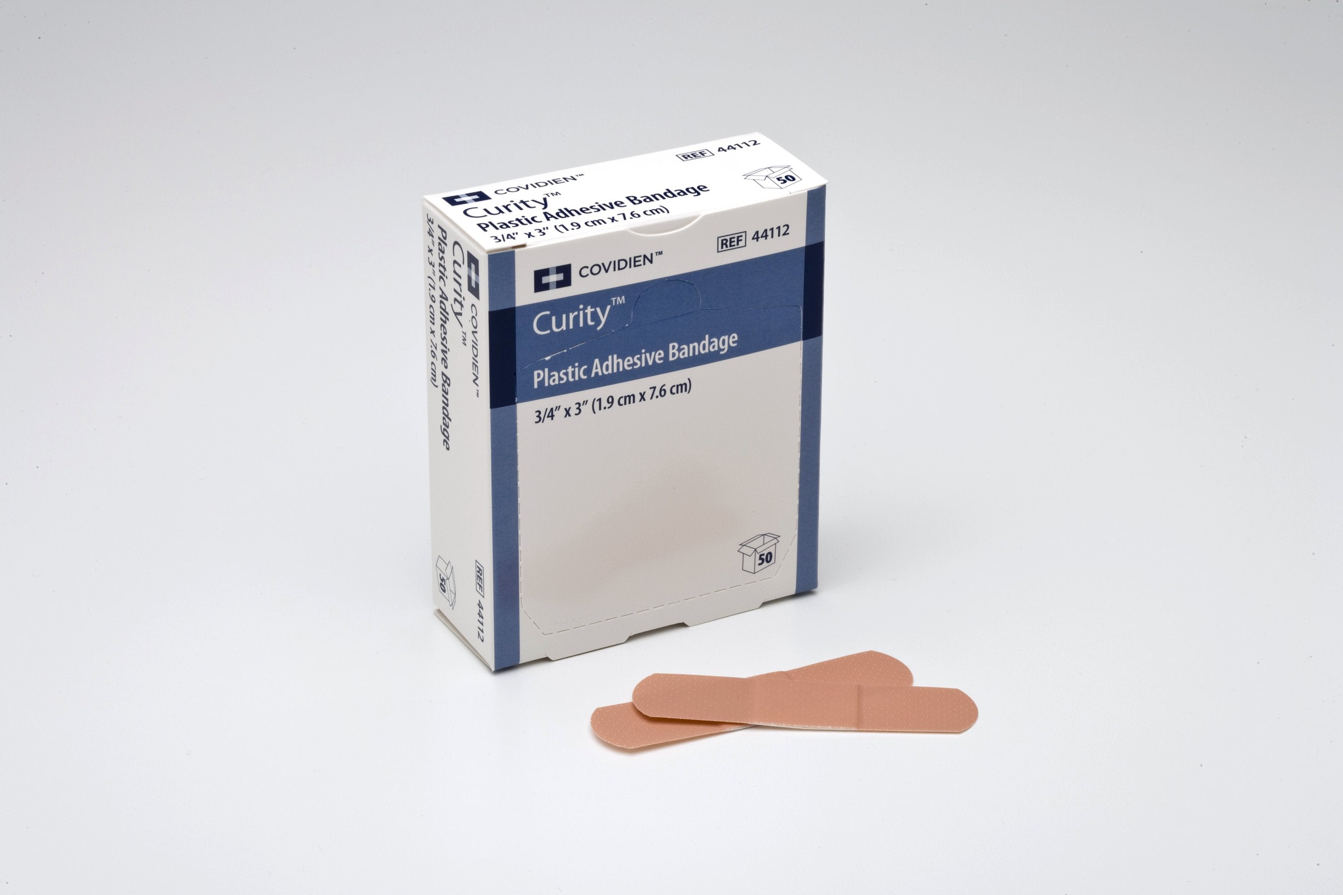 Adhesive Strip Curity 3/4 X 3 Inch Plastic Rectangle Tan Sterile