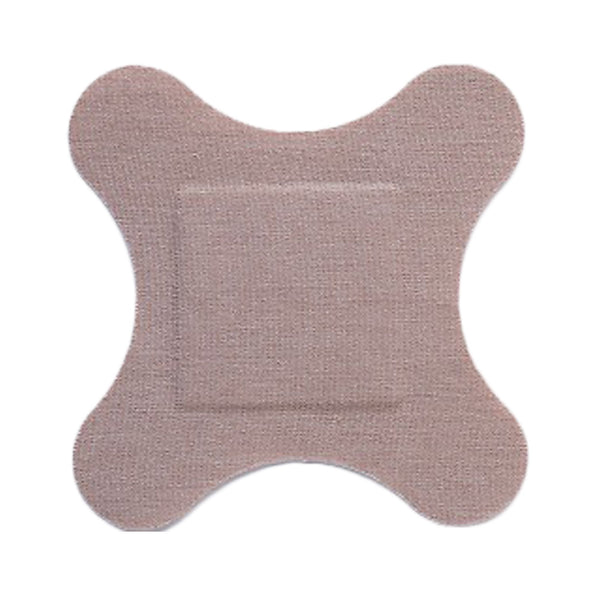 Adhesive Strip Flex Band 3 X 3 Inch Fabric 4 Wing Tan Sterile