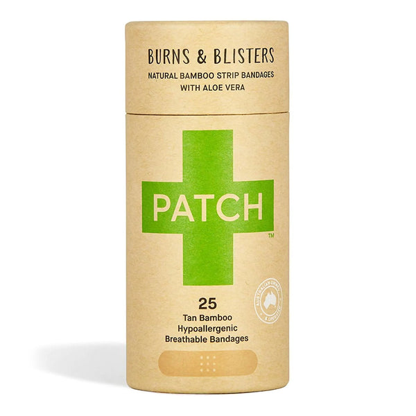 Adhesive Strip Patch 3/4 X 3 Inch Bamboo / Aloe Vera Rectangle Tan Sterile