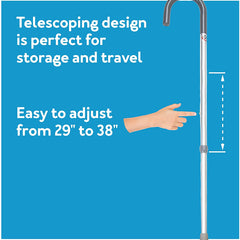 adjustable aluminum cane w