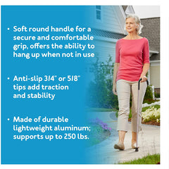 adjustable aluminum cane w
