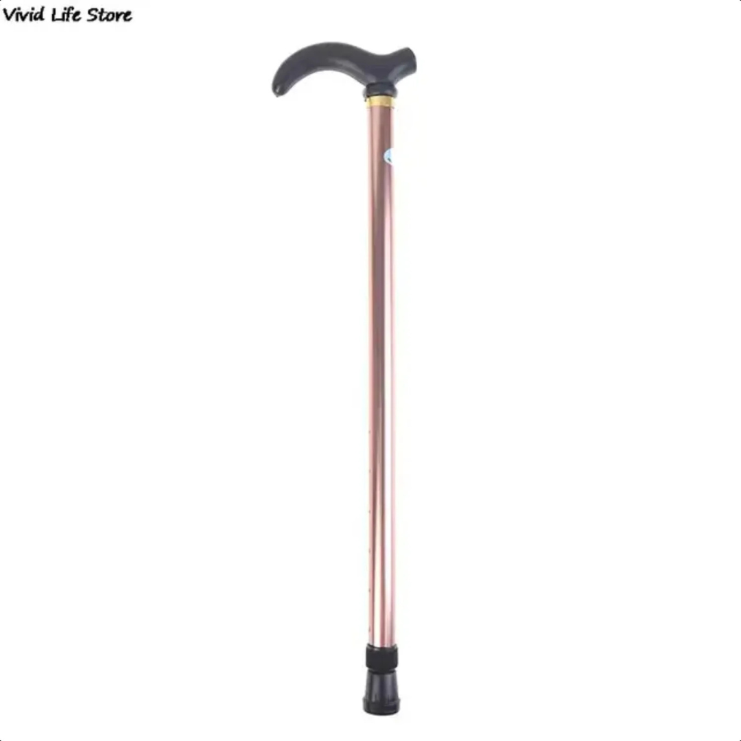 adjustable walking stick 2 section stable anti skid crutch seniors