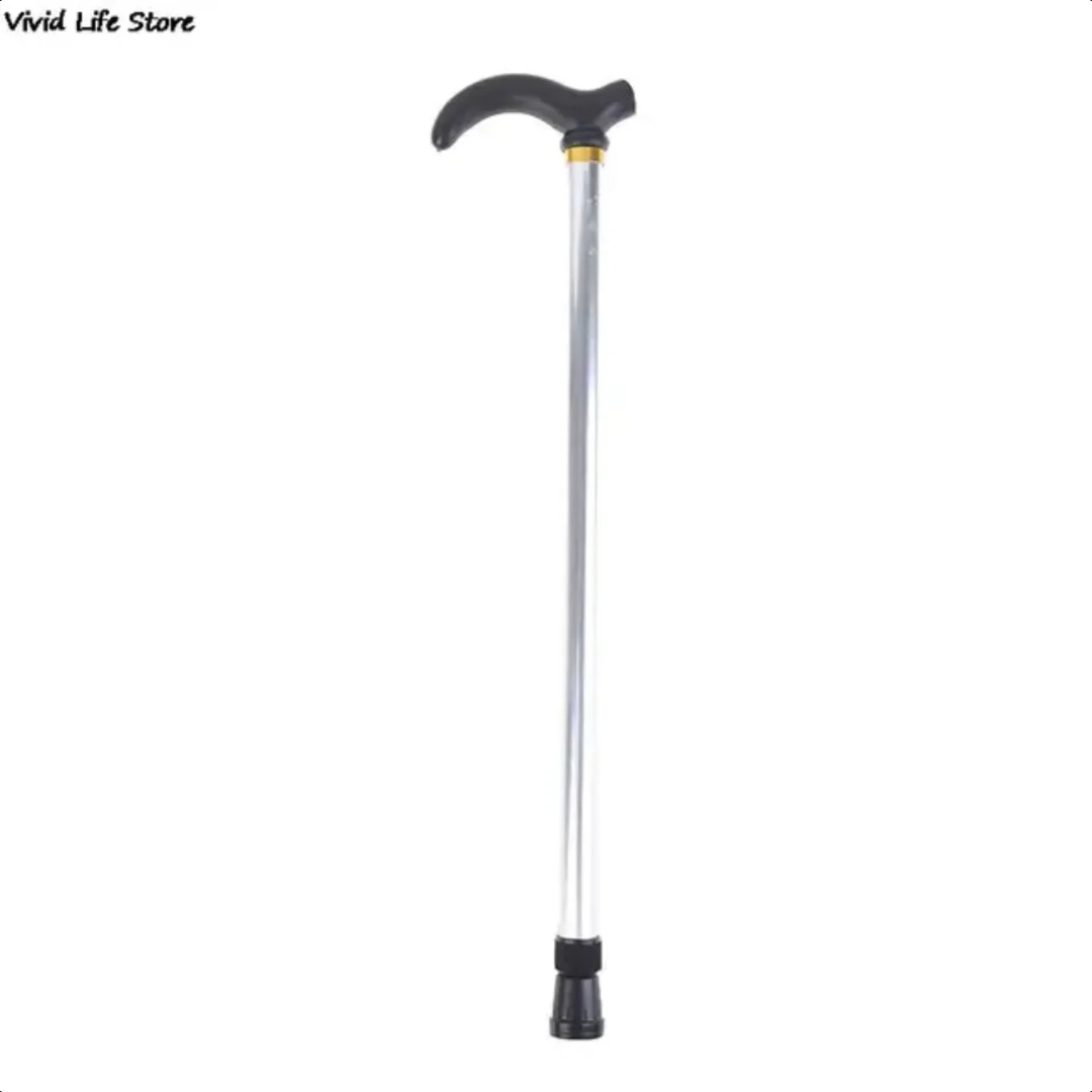 adjustable walking stick 2 section stable anti skid crutch seniors