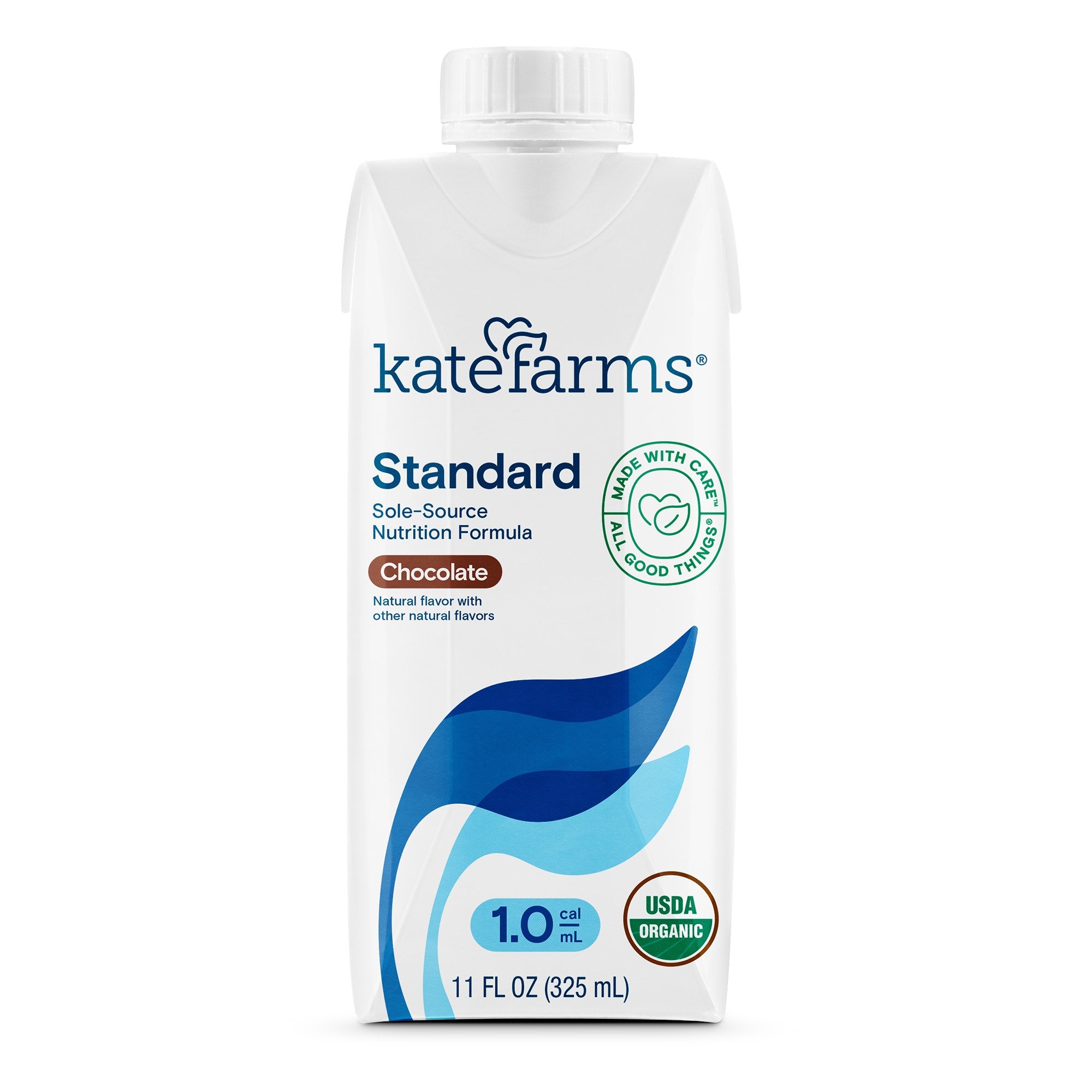 Oral Supplement Kate Farms Standard 1.0 Chocolate Flavor Liquid 11 oz. Carton, Packaging Type- Case