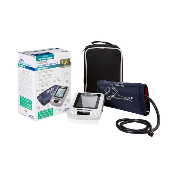 Home Automatic Digital Blood Pressure Monitor Advantage 6021N Series Wide Range Nylon Cuff 22   42 cm Desk Model