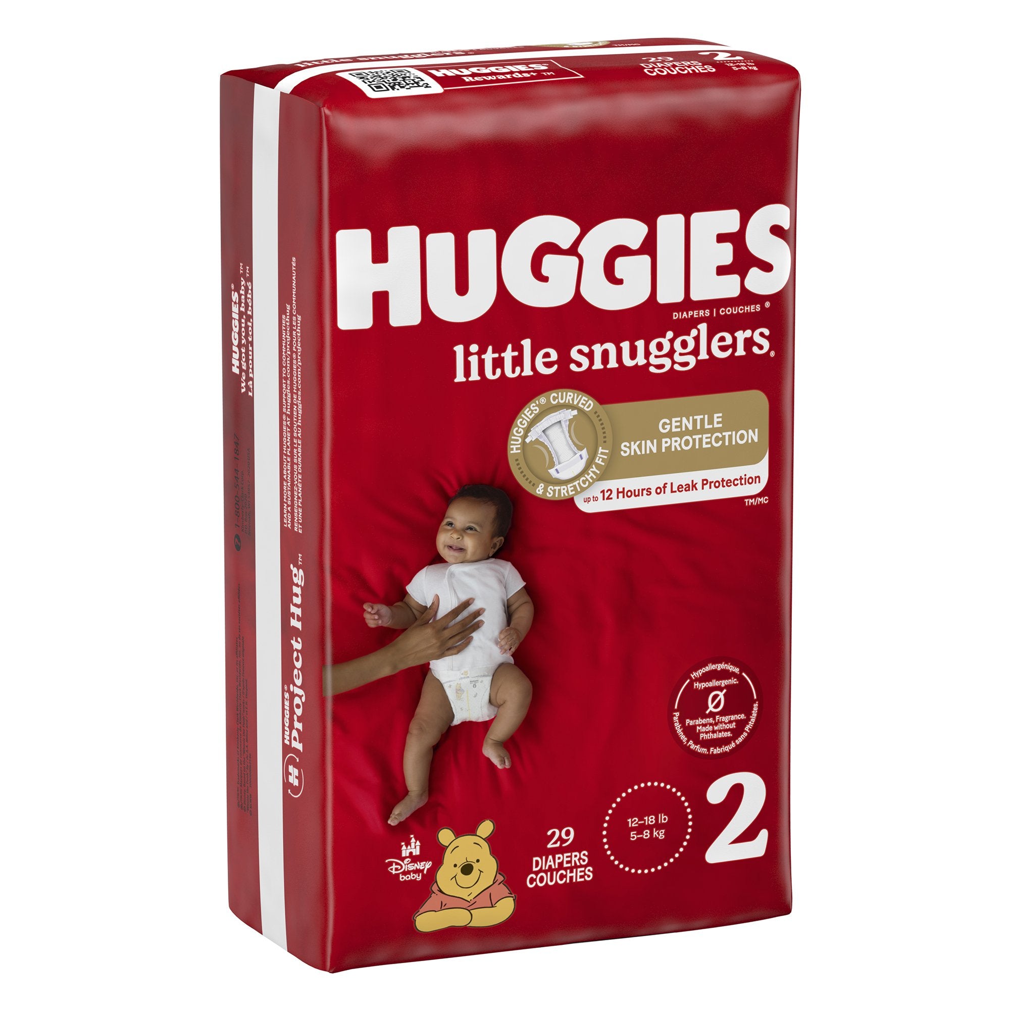 Unisex Baby Diaper Huggies Little Snugglers Size 2 Disposable Heavy Absorbency, Packaging Type- Case