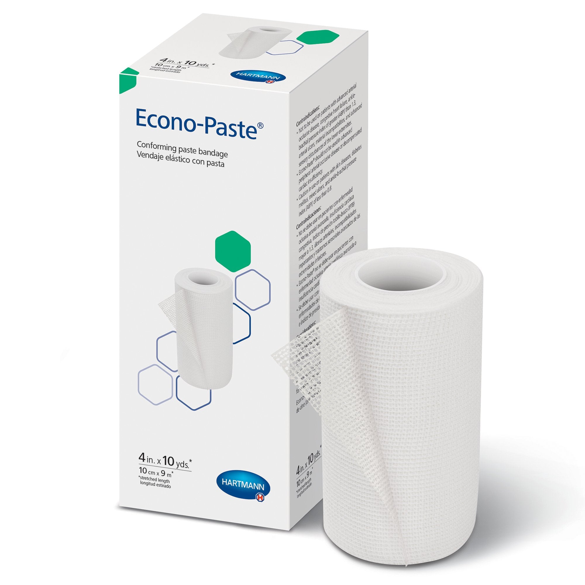 Unna Boot Econo-Paste® Zinc Oxide 4 Inch X 10 Yard