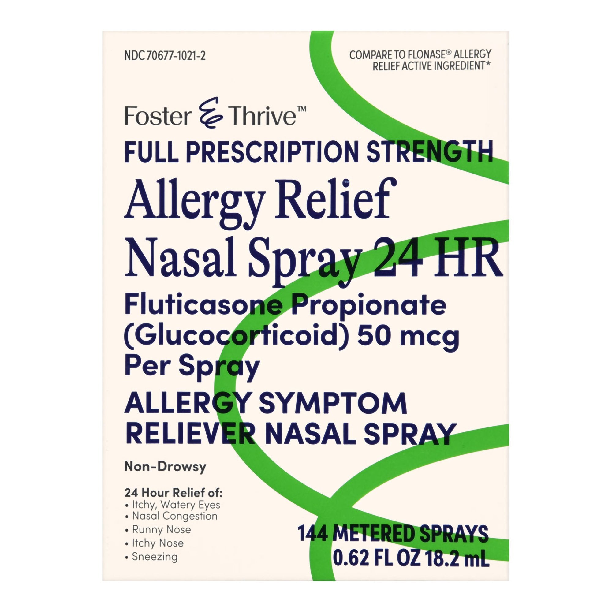 Allergy Relief Foster & Thrive 50 mcg Strength Nasal Spray 144 Metered Sprays, Packaging Type- Each