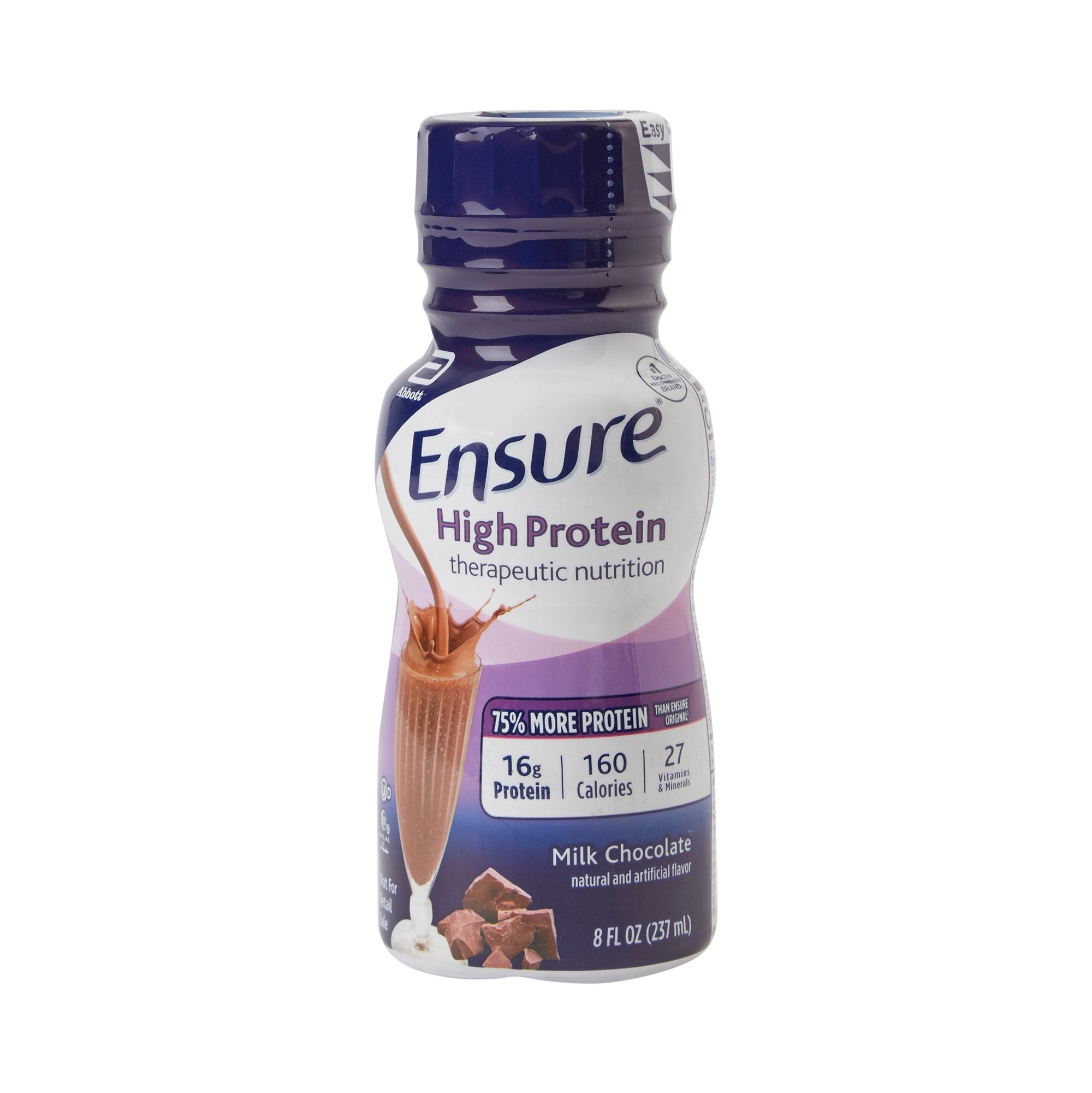 Oral Supplement Ensure High Protein Therapeutic Nutrition Shake Chocolate Flavor Liquid 8 oz. Bottle, Packaging Type- Case