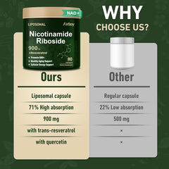 airboy nad supplement liposomal nad nicotinamide riboside resveratrol 900mg nmn alternative nad booster support anti aging energy focus 80 capsules