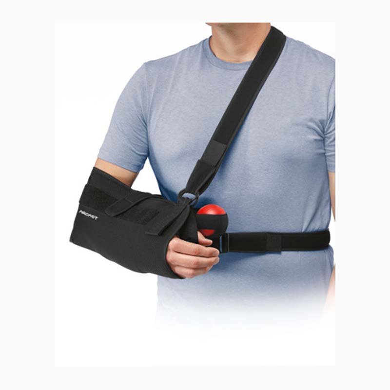 Shoulder Immobilizer Quick Fit One Size Fits Most Mesh Fabric Hook and Loop Closure With Abduction Pillow Left or Right Shoulder