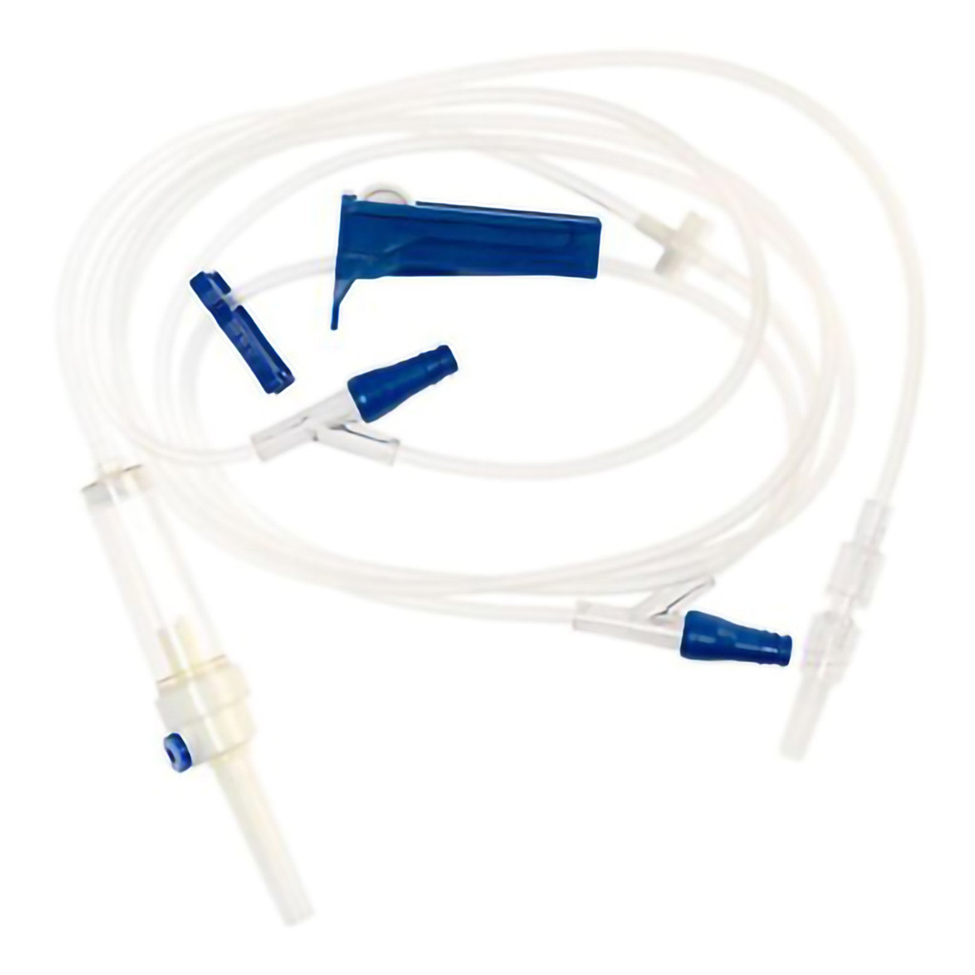 IV Pump Set McKesson Pump 2 Ports 10 Drops / mL Drip Rate Without Filter 97 Inch Tubing Solution Without Flow Regulator, Packaging Type- Box