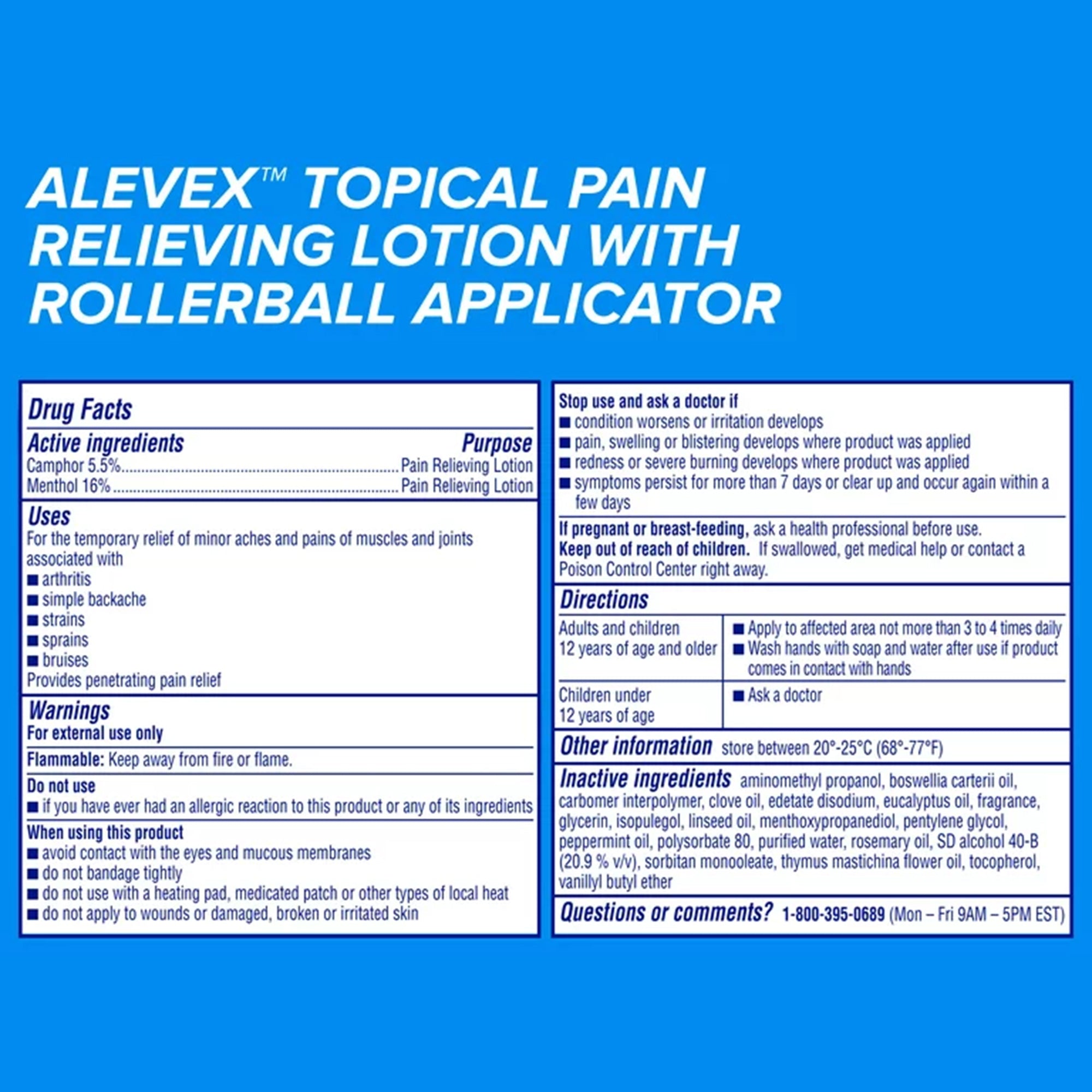 aleve x pain relieving lotion max strength menthol 2 ounce roll on bottle aleve x pain relief mk1229953ea