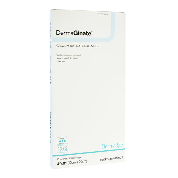Alginate Dressing DermaGinate 4 X 8 Inch Rectangle