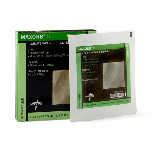 Alginate Dressing Maxorb II 4 X 4 Inch Square
