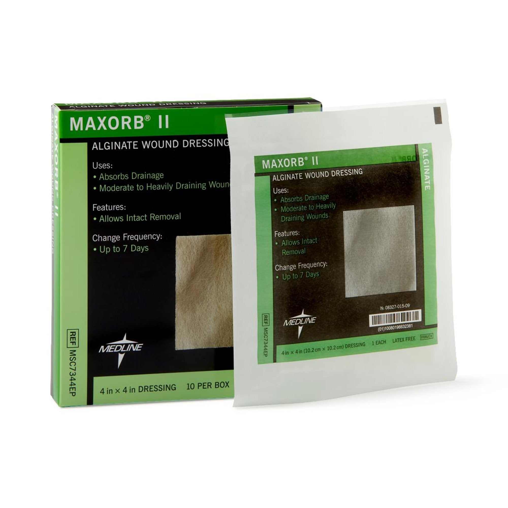 Alginate Dressing Maxorb II 4 X 4 Inch Square