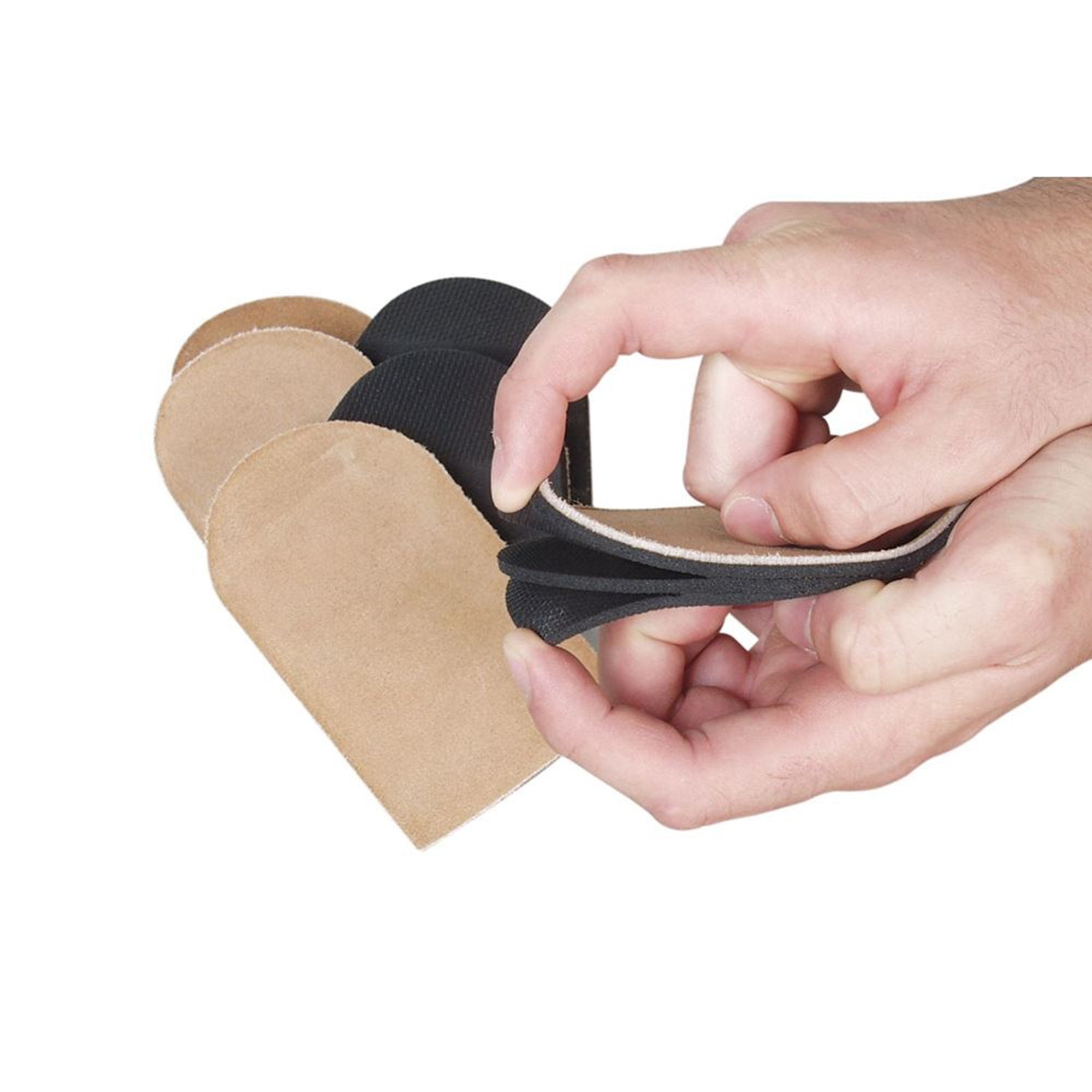 Heel Lift AliMed Adjustable Leg Lift Leather / Rubber Female 8 to 10 / Male 6 1/2 to 8 1/2 Beige / Black