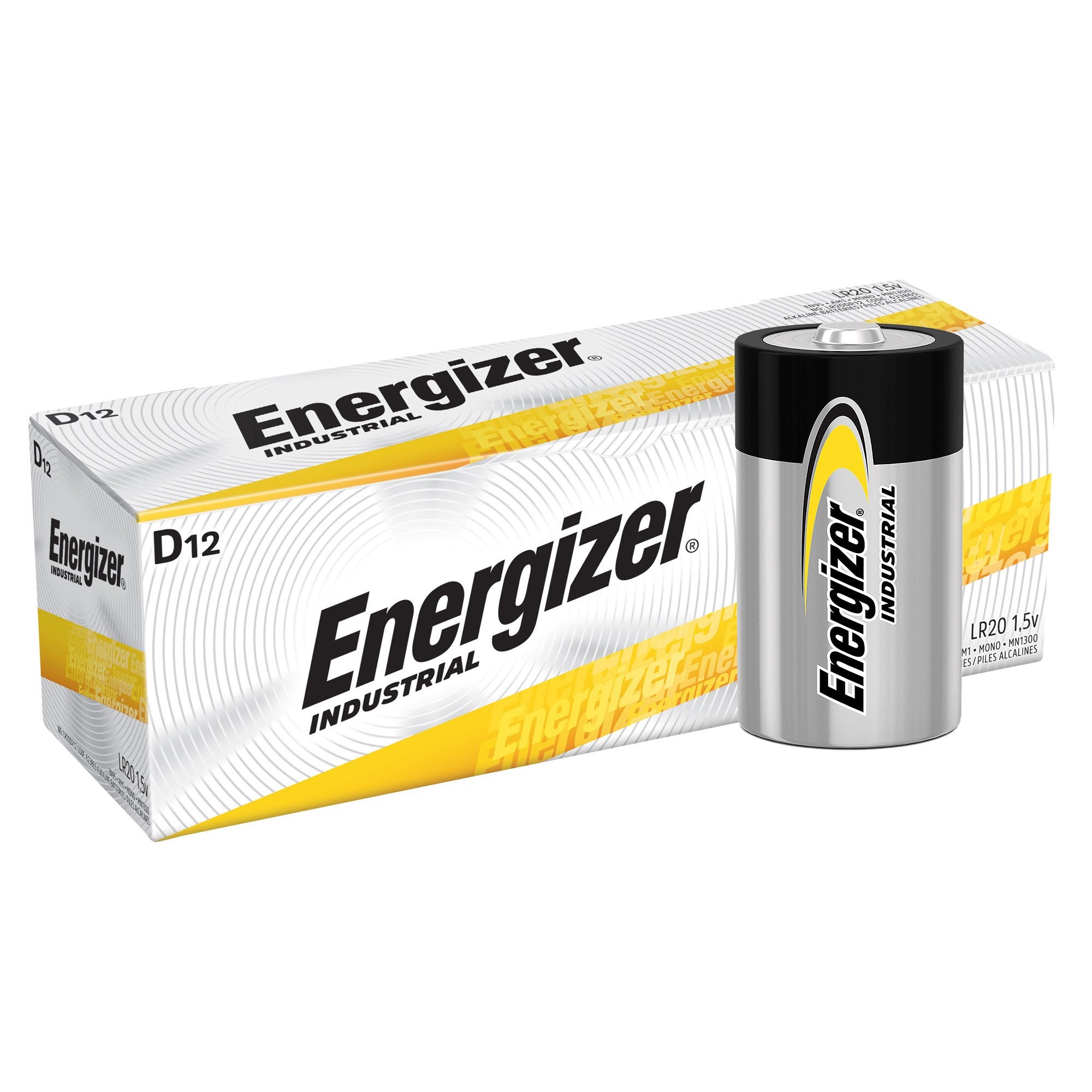 Alkaline Battery Energizer D Cell 1.5V Disposable