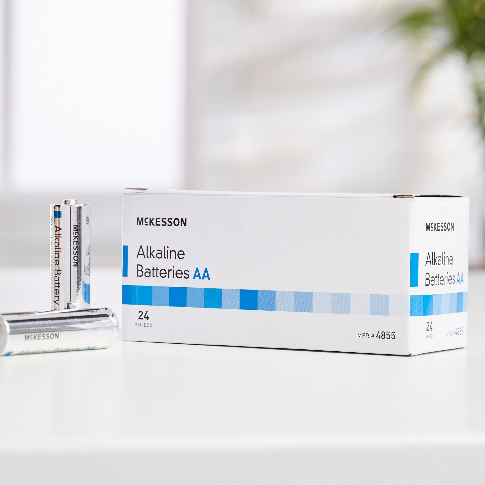 alkaline battery mckesson aa cell 1 5v disposable 24 pack packaging type box