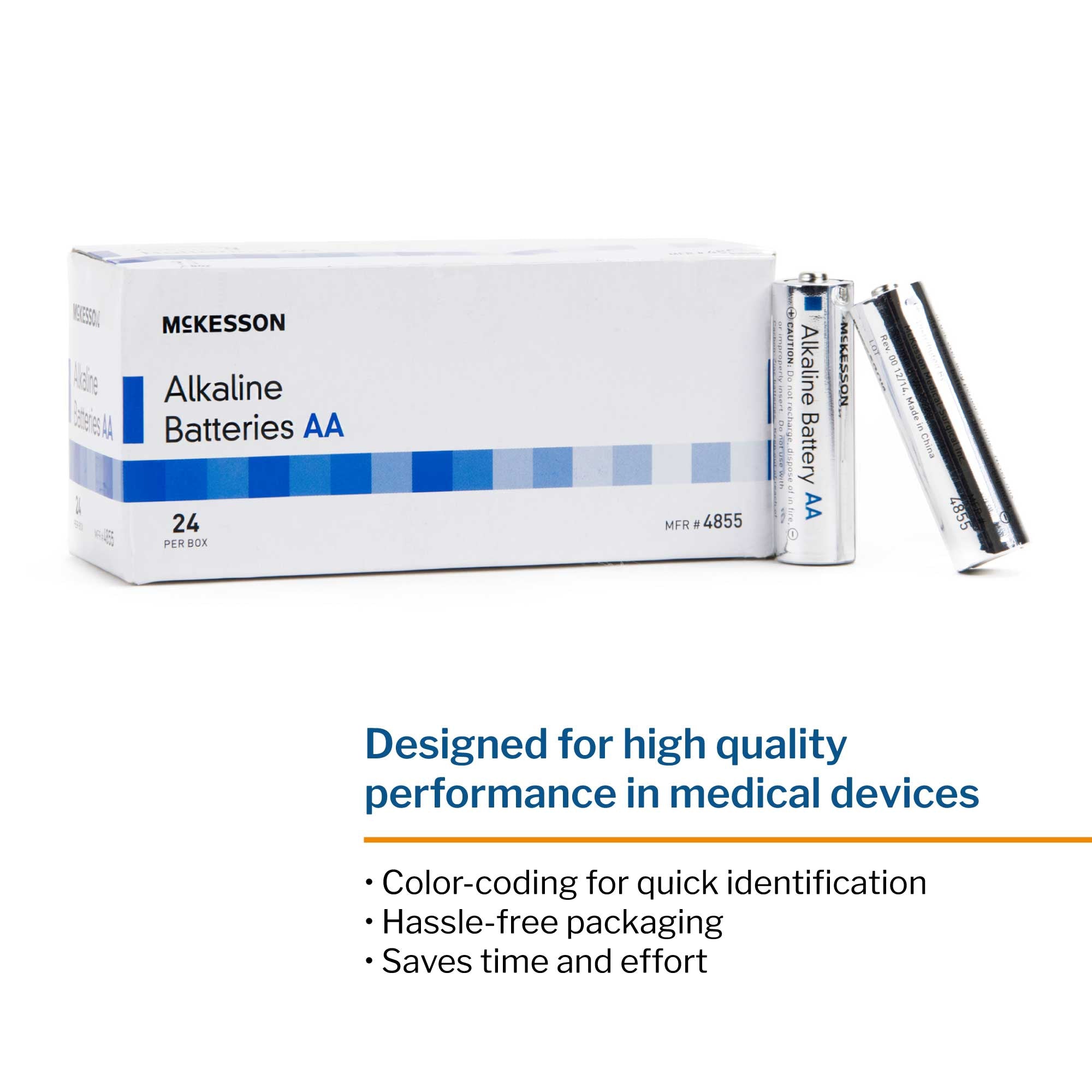 alkaline battery mckesson aa cell 1 5v disposable 24 pack packaging type box