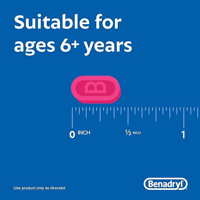 allergy relief benadryl® 25 mg strength gelcap 24 per box