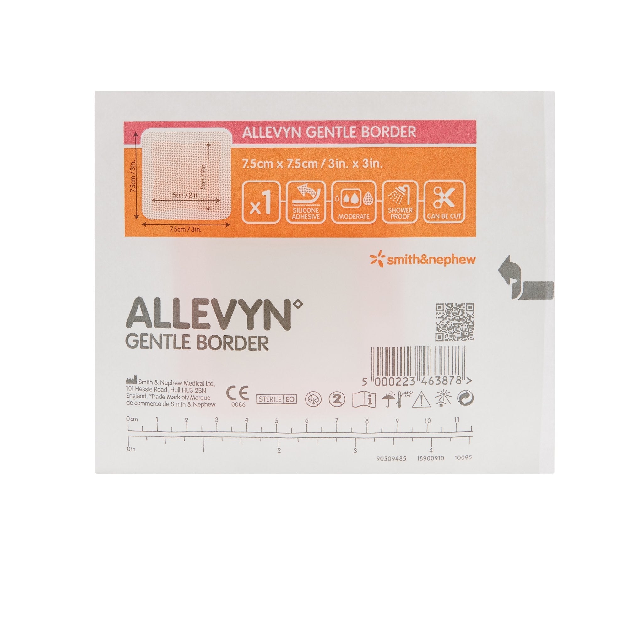 allevyn gentle border silicone foam dressing 3 x 3 inch allevyn gentle border foam dressing mk665772bx