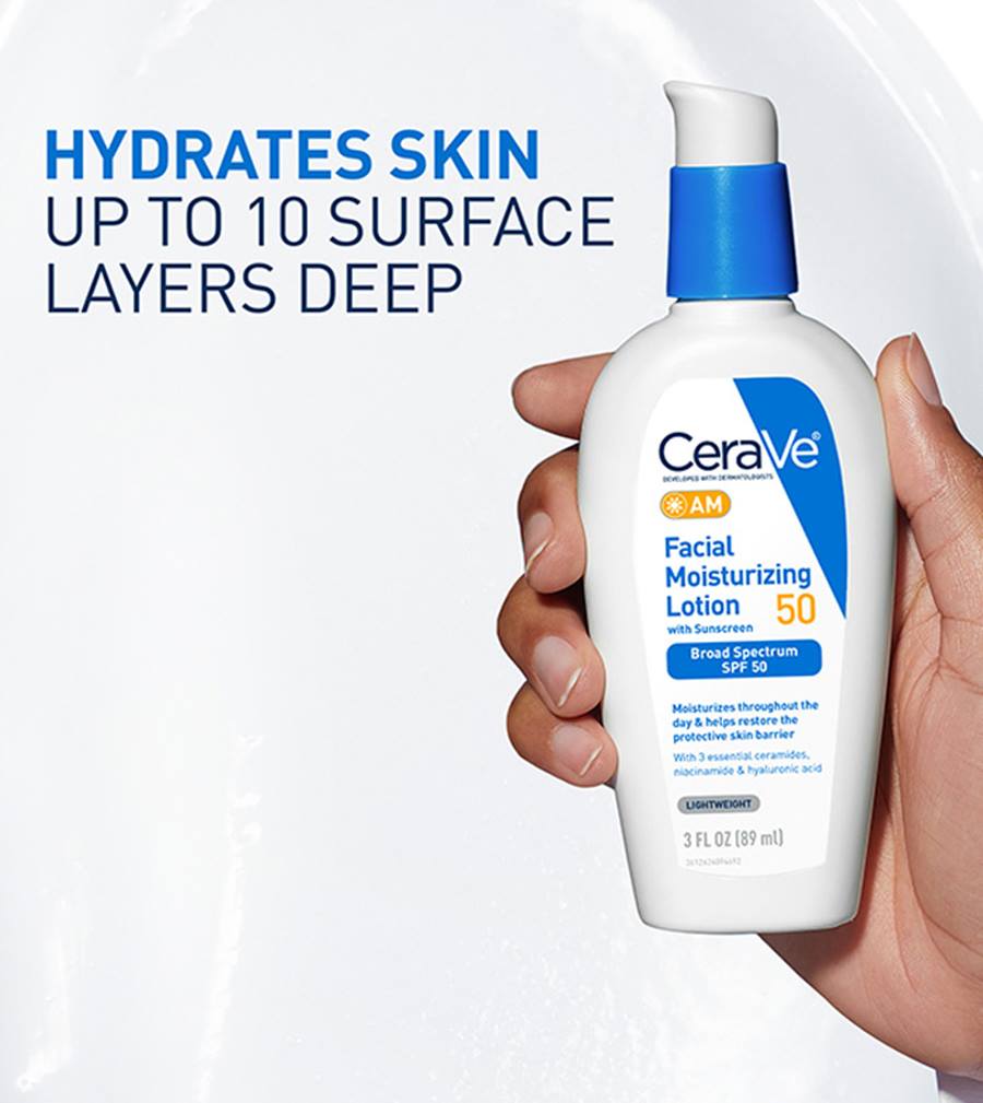 Facial Moisturizer with Sunscreen CeraVe AM 3 oz. Bottle Unscented Lotion,Packaging Type- Each
