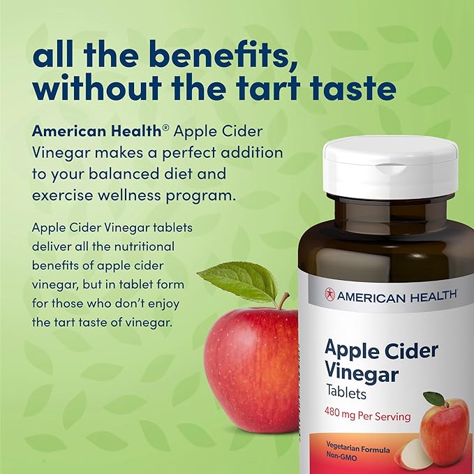 american health apple cider vinegar 300 mg 200 tablets