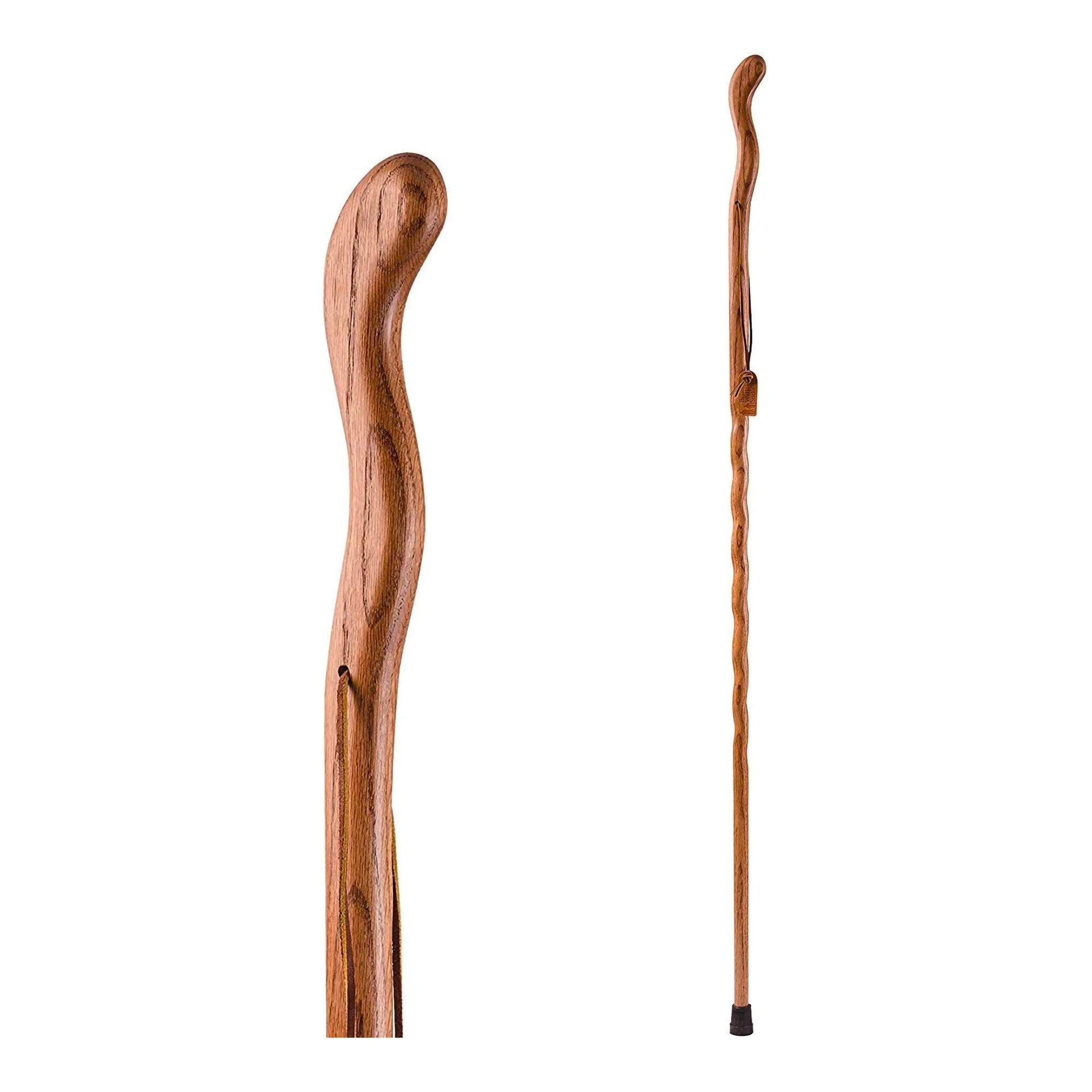 Walking Stick Brazos Twisted Fitness Walker Wood 48 Inch Height Tan