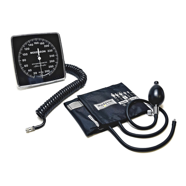 Aneroid Sphygmomanometer Unit McKesson LUMEON Adult Cuff Nylon Cuff 23   40 cm Wall Mount