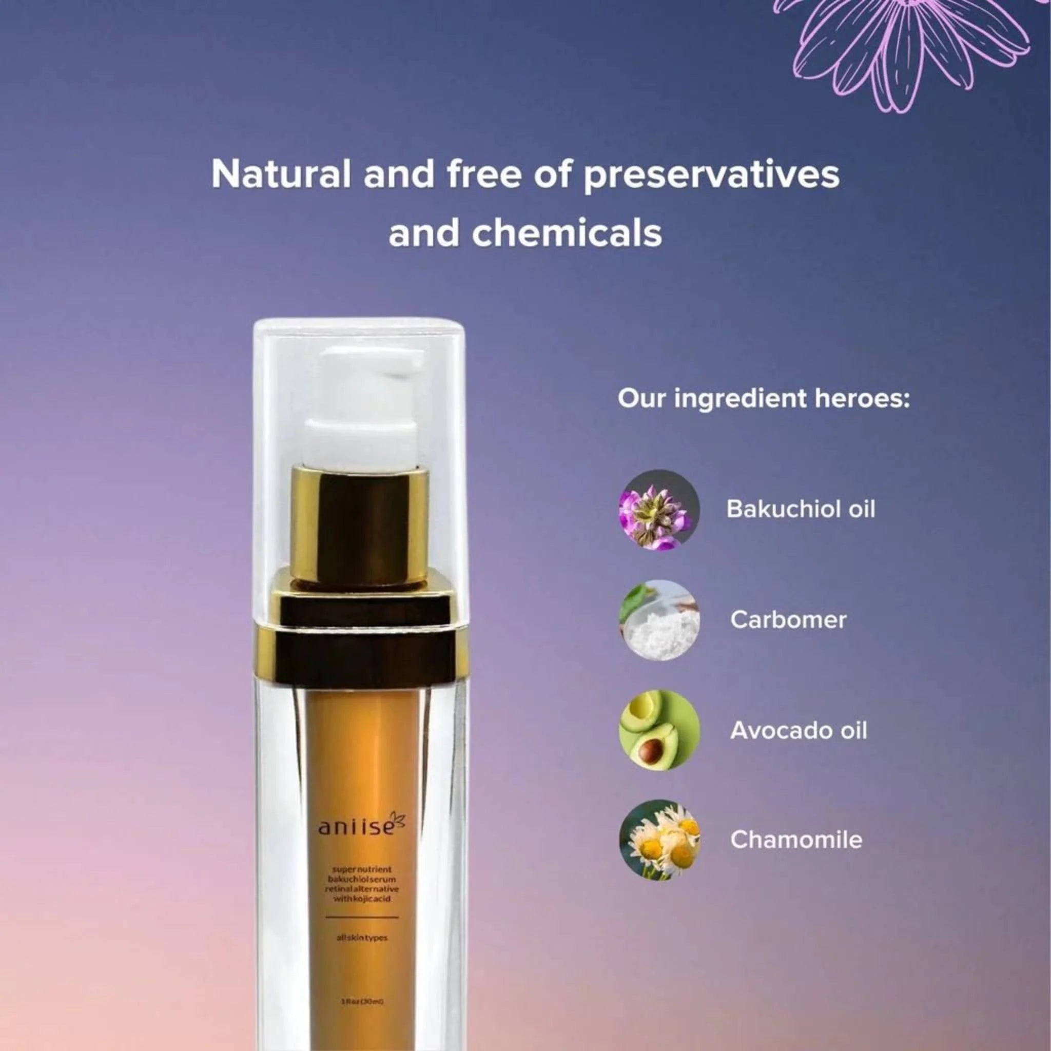 Anti Aging Bakuchiol Serum   Retinol Alternative