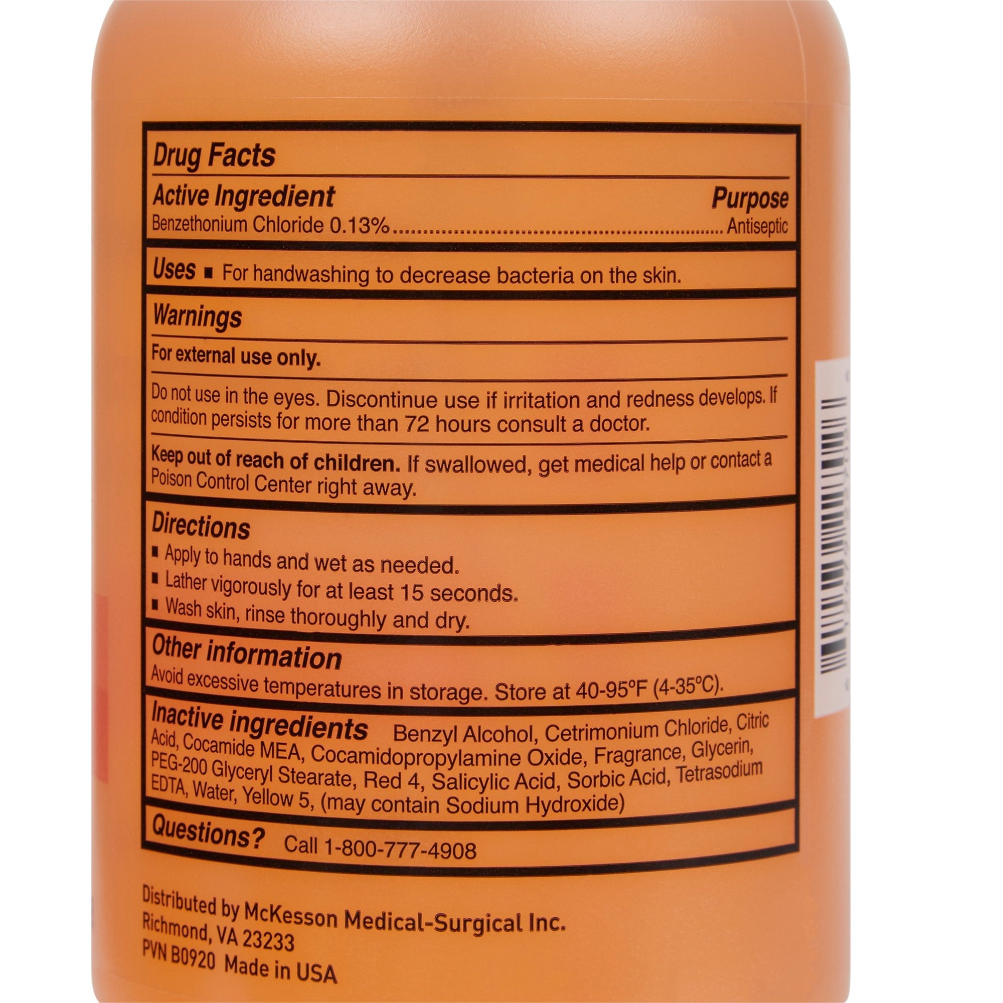 antibacterial soap mckesson liquid 18 oz pump bottle clean scent packaging type case