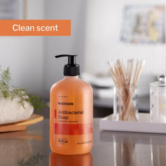 antibacterial soap mckesson liquid 18 oz pump bottle clean scent packaging type each