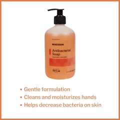 antibacterial soap mckesson liquid 18 oz pump bottle clean scent packaging type each