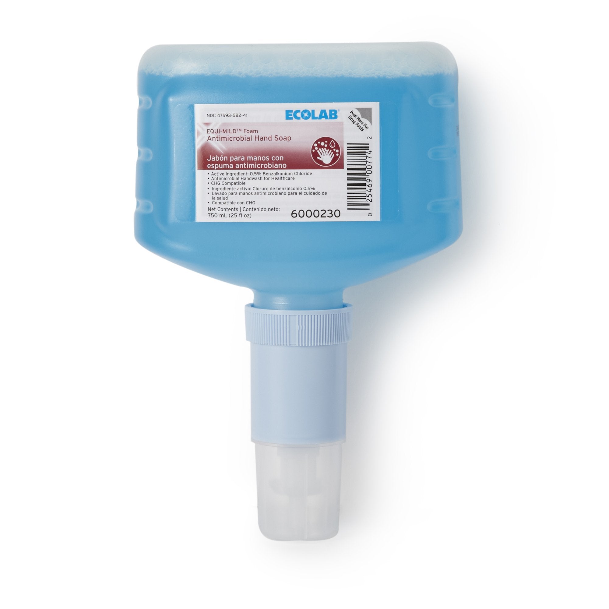 Antimicrobial Soap Bacti Foam Foaming 750 mL Dispenser Refill Bottle Floral Scent