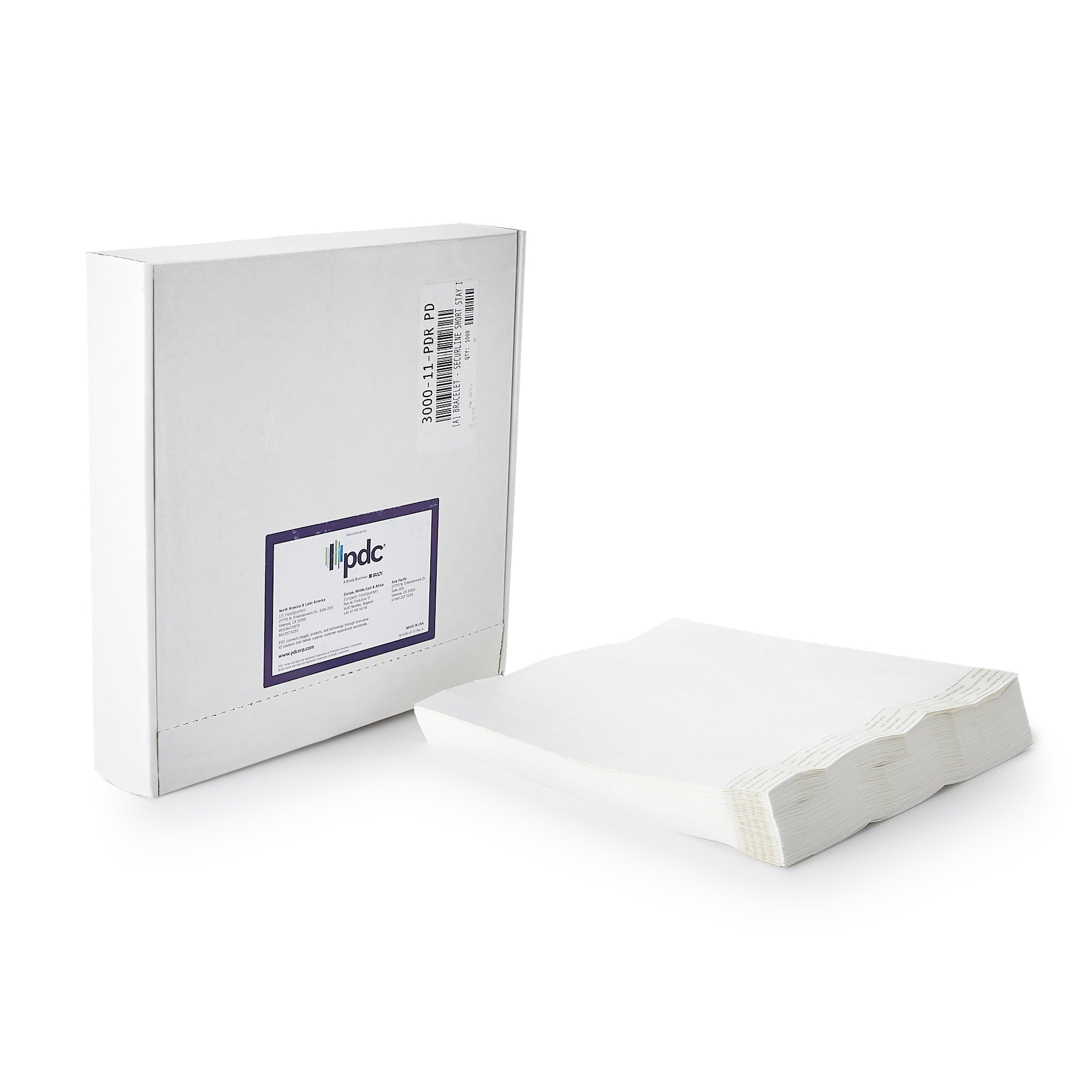 Identification Wristband Short Stay Write On Band Adhesive Closure Without Legend