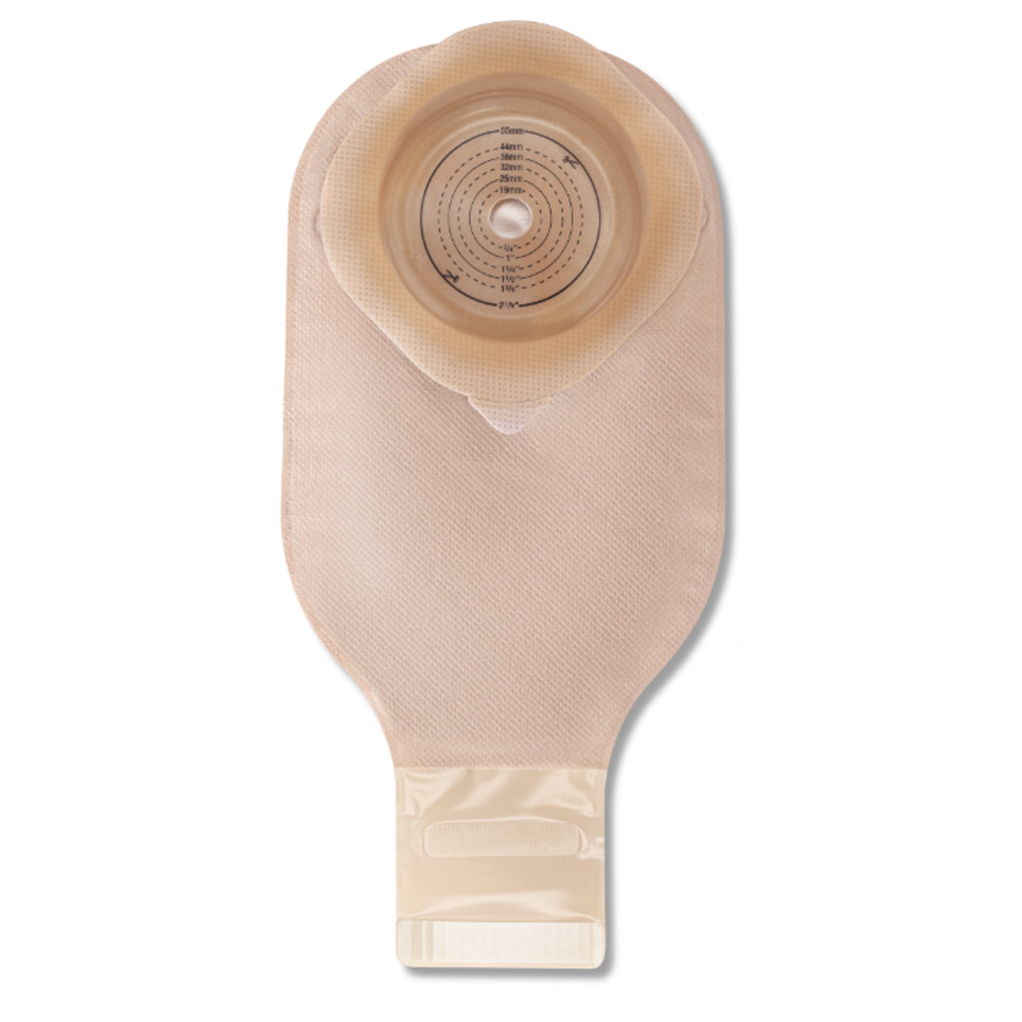 Ostomy Pouch CeraPlus One-Piece System 12 Inch Soft Convex, Pre-Cut Up to 2-1/8 Inch Drainable