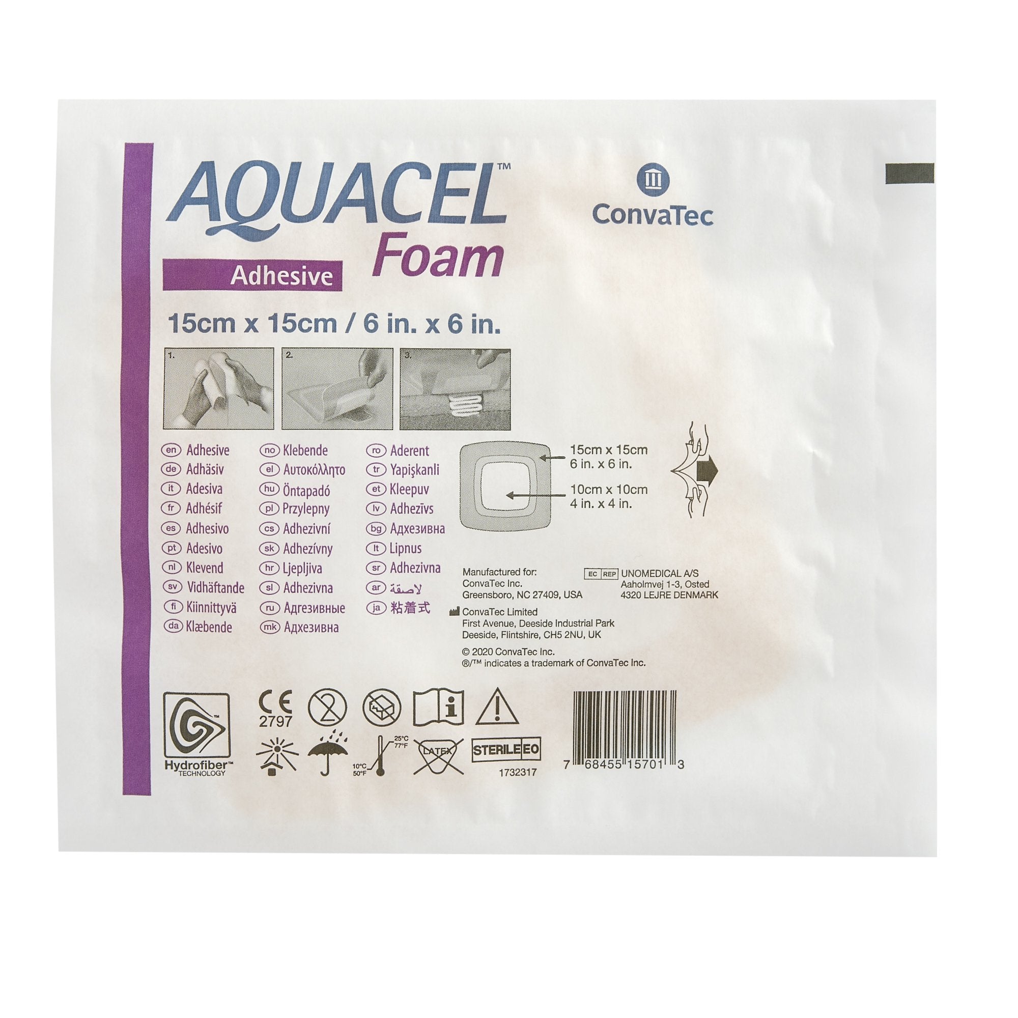 aquacel foam dressing aquacel foam dressing mk1118894bx