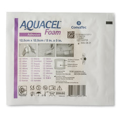 aquacel silicone adhesive with border silicone foam dressing 5 x 5 inch aquacel foam dressing mk802594bx