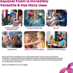 aquacel silicone adhesive with border silicone foam dressing 7 x 7 inch aquacel foam dressing mk802595bx