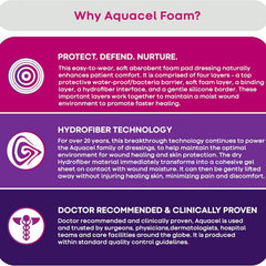 aquacel silicone adhesive with border silicone foam dressing 7 x 7 inch aquacel foam dressing mk802595bx