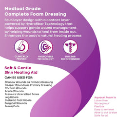 aquacel silicone adhesive with border silicone foam dressing 7 x 7 inch aquacel foam dressing mk802595bx