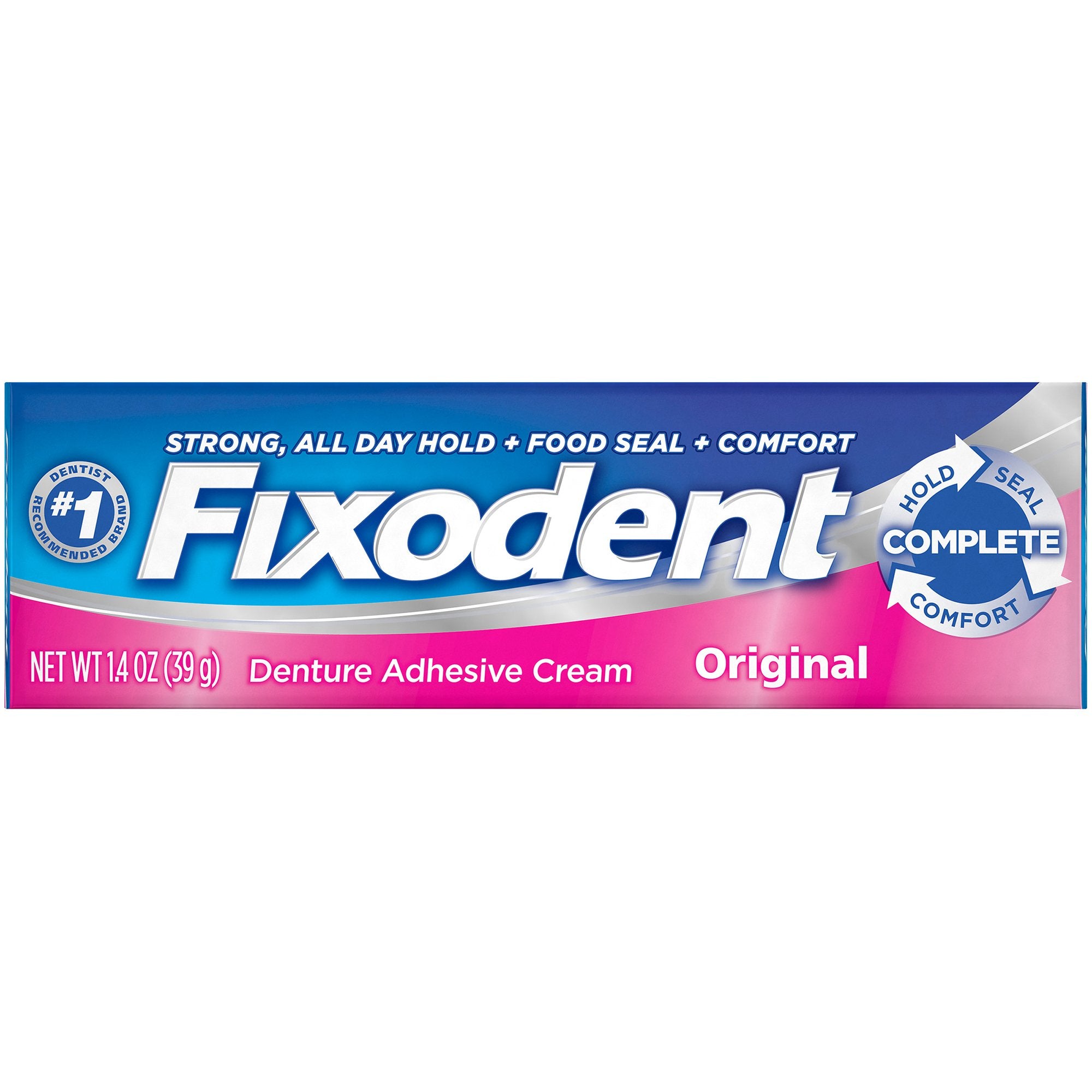 Denture Adhesive Fixodent Original Cream 1.4 oz., Packaging Type- Case