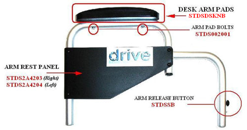 Arm Pad Bolt Set/1 Ea.